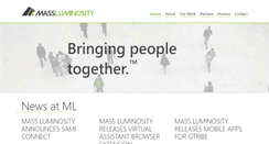 Desktop Screenshot of massluminosity.com