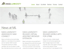 Tablet Screenshot of massluminosity.com